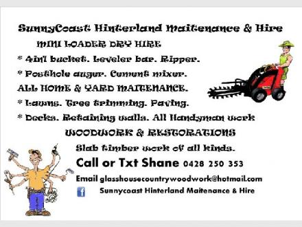 Sunnycoast Hinterland Maitenance & Hire