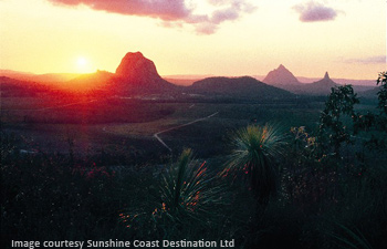 Glass House Mountains Sunset