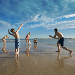 Beach Cricket at Caloundra - Picture Tour