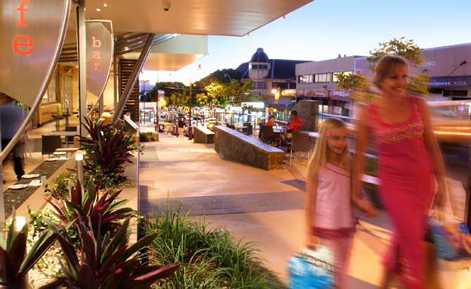 Shopping on Bulcock Street, Caloundra